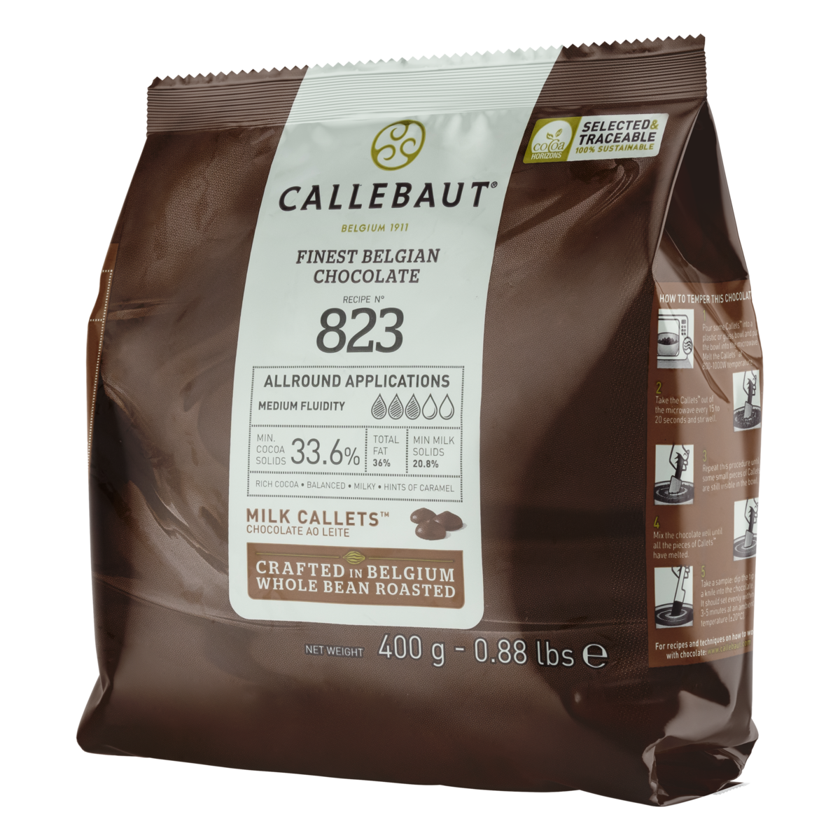 CHOCOLATE GOTAS AO LEITE 400G CALLEBAUT