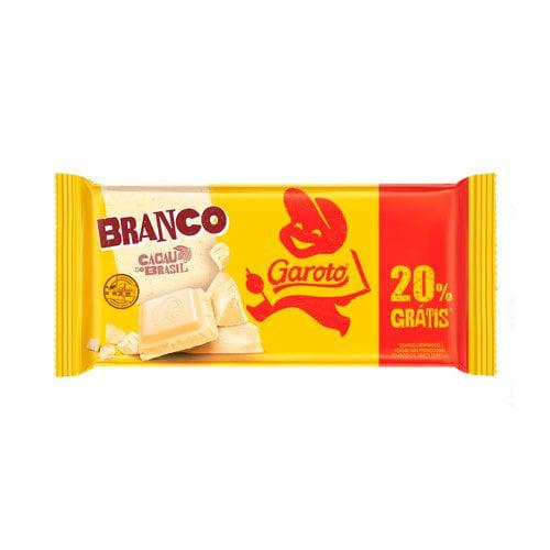 CHOCOLATE GAROTO ECON BRANCO 80G
