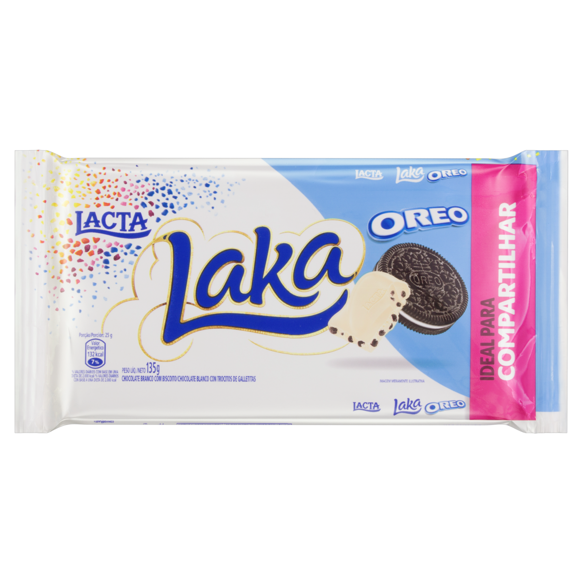 CHOCOLATE BARRA LAKA 135G OREO