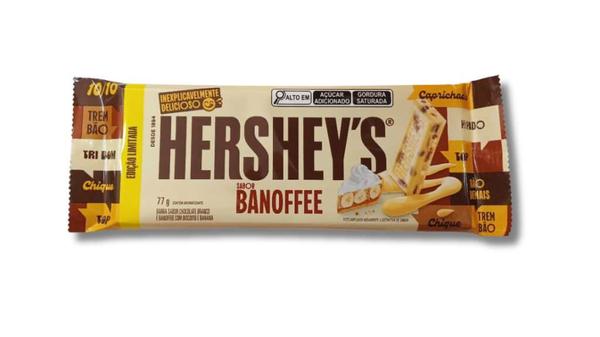 BARRA CHOCOLATE BRANCO/ BANOFFEE HERSHEYS 77g