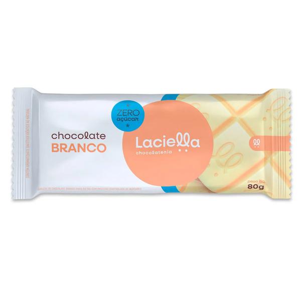 CHOCOLATE LACIELLA 80G BRANCO ZERO ACUCAR