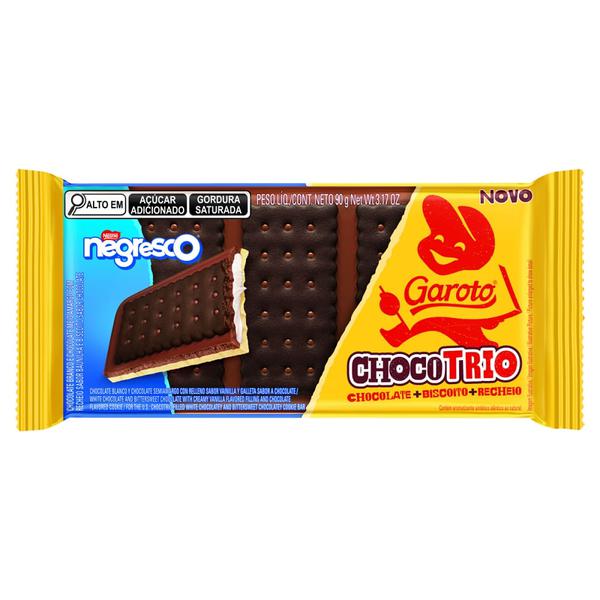 Choco Chocotrio Garoto 90g Negresco