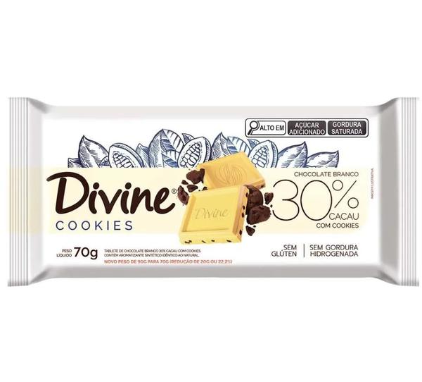 BARRA DIVINE  BRANCO COM COOKIES  70 G