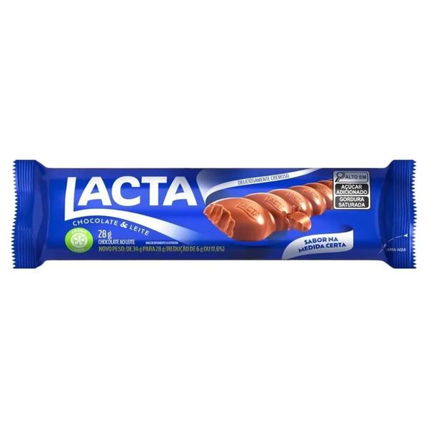 CHOC LACTA AO LEITE 28G