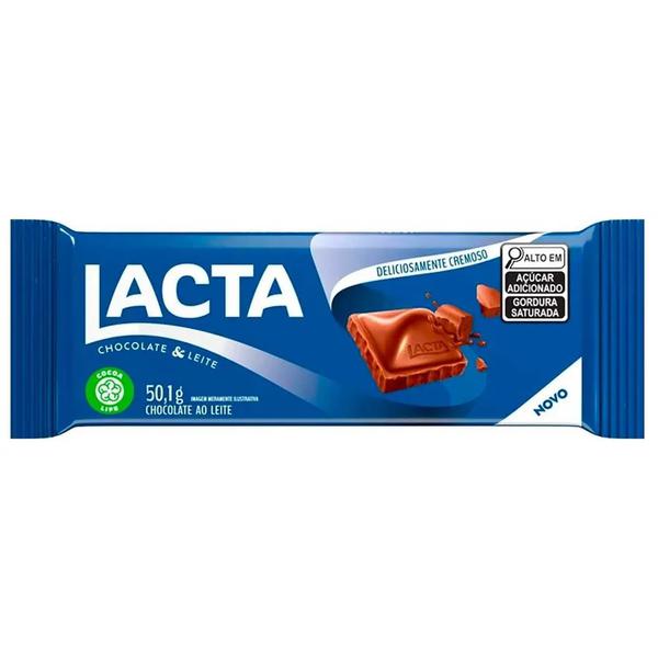 CHOCOLATE LACTA AO LEITE TABLETE 50 1G