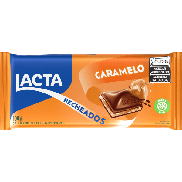 CHOCOLATE LAKA CARAMELO RECHEADO 104G