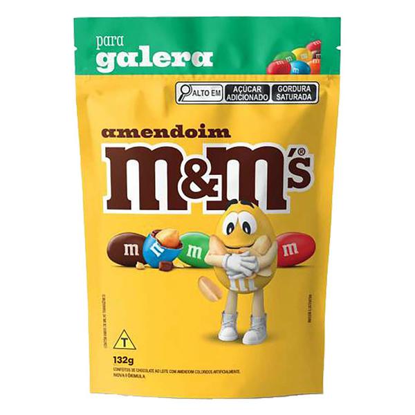 Pastilha Choc Confeitos M&M 132g Amendoim