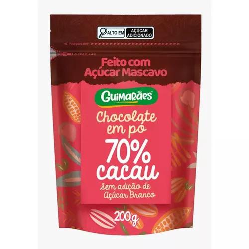 CHOCOLATE EM PO GUIMARAES 200G 70% CACAU