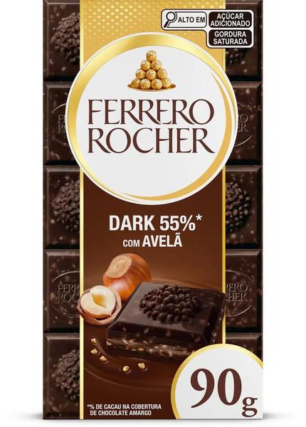 CHOC FERRERO ROCHER 90G DARK 55% AVELA