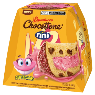 PANETTONE BAUDUCCO CHOCOT.MAXI 450G DENTADURA