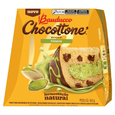PANETTONE BAUDUCCO CHOCOT.MAXI 450G PISTACHE
