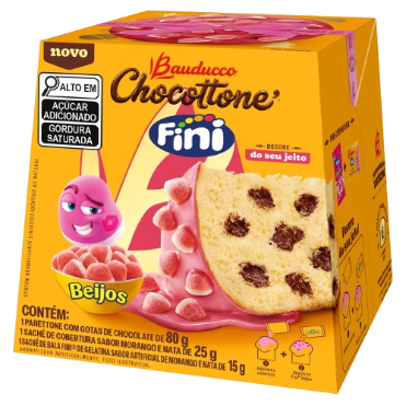 CHOCOTTONE BAUDUCCO MINI BEIJOS CX 80GR