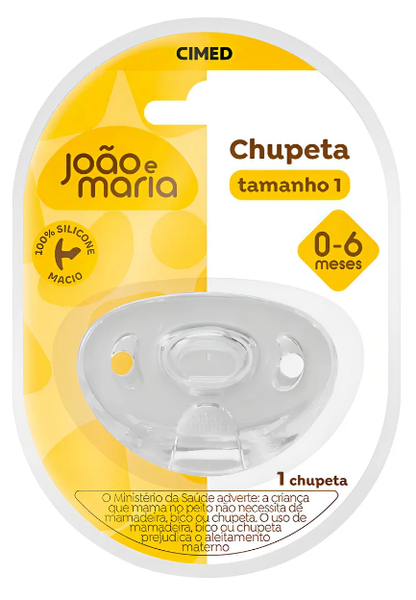 CHUPETA SILICONE JOAO E MARIA TAM 1