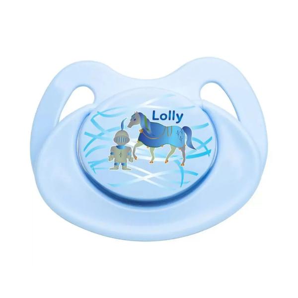 CHUPETA PLUS LOLLY SILICONE ORTODONTICA AZUL