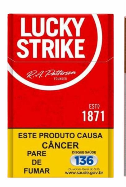 CIG LUCKY STRIKE PATTERSON BLUE RED 10X2