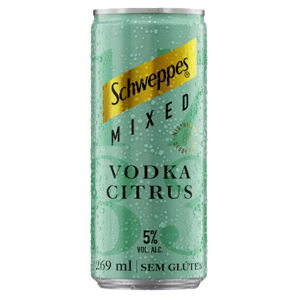 Schweppes 269ml Lata Vodka Cítrus