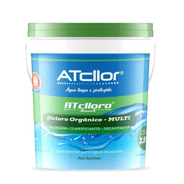 CLORO PISCINA GRANULADO ATCLLORO MULTI 2,5KG