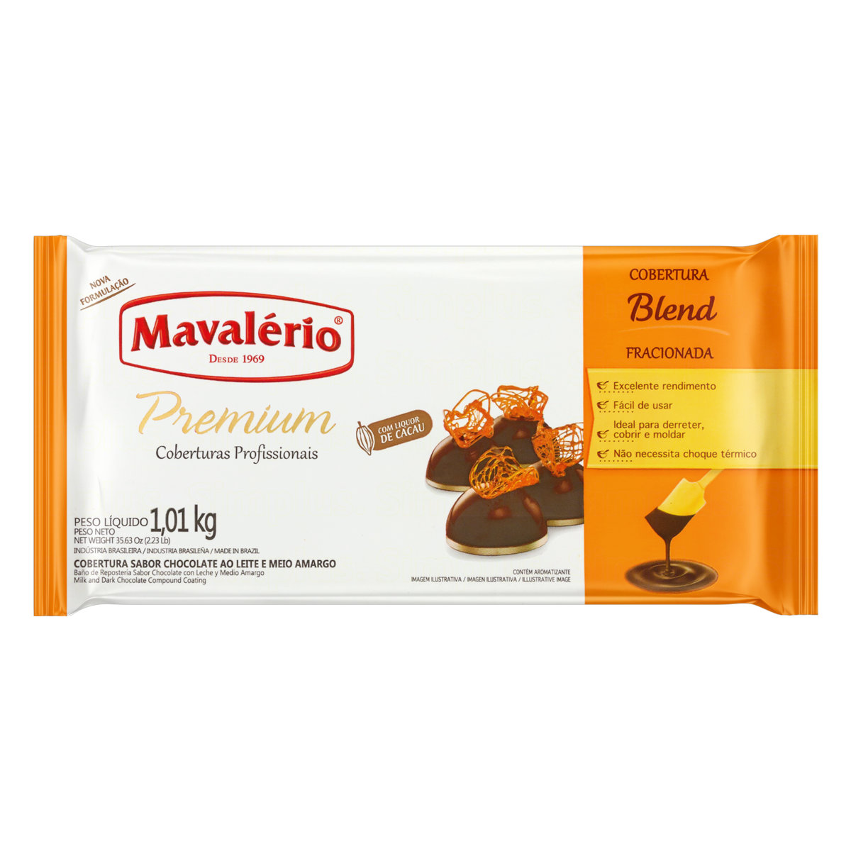 COB BARRA PREM CHOC BLEND MAVALERIO 1,01kg