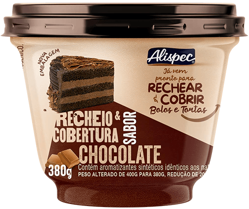 RECHEIO COBERTURA CHOCOLATE BOM FESTA  380g