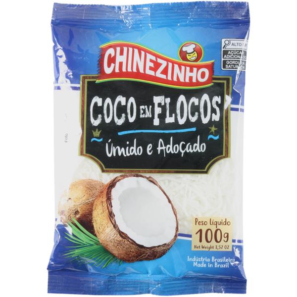 COCO RALADO CHINEZINHO UMIDO E ADOCADOFLOCOS 100g