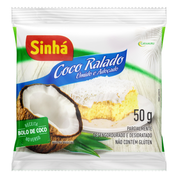 COCO RALADO SINHA UMIDO E ADOCADO 50G