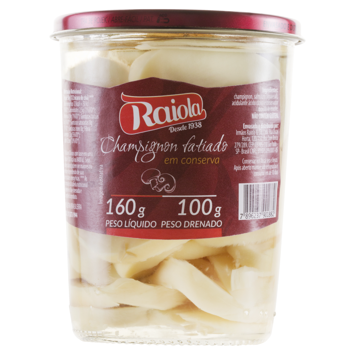 COGUMELO 100G RAIOLA FATIADO CONSERVA