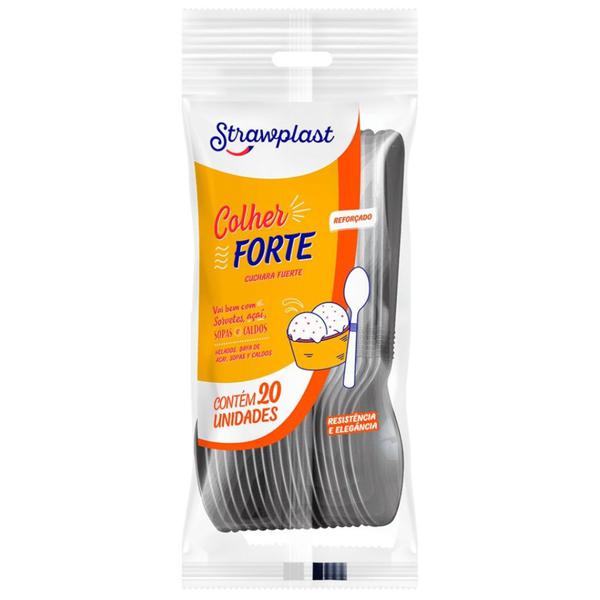 COLHE DESCA STRAWPLAST PRATA 20UN UN 