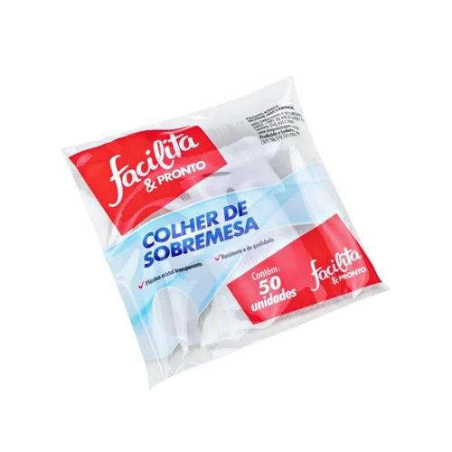 COLHER DESC FACILITA PRONTO P/ SOBREMESA C/50UN