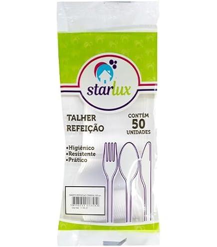 COLHER SOBREMESA DESC STARLUX  CRISTAL 50UN