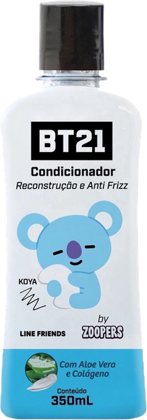 CONDICIONADOR BT21 BY ZOOPERS 350ML RECONSTRUCAO E ANTI FRIZZ