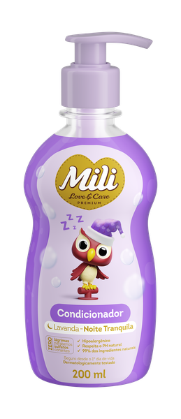 CONDICIONADOR MILI LOVE E CARE LAVANDA 200ML