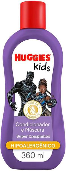 CONDICIONADOR E MASCARA HUGGIES KIDS SUPER CRESPINHOS 360ML