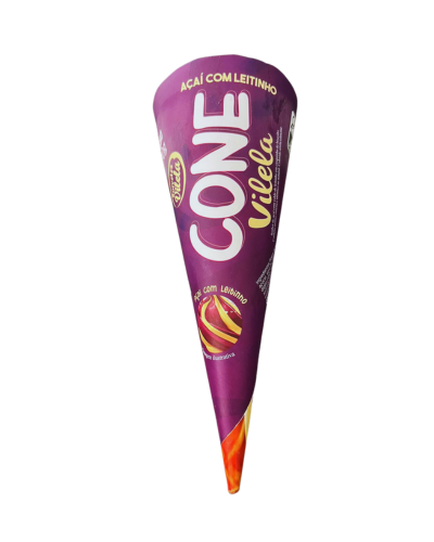 SORVETE CONE VILELA ACAI C  LEITINHO
