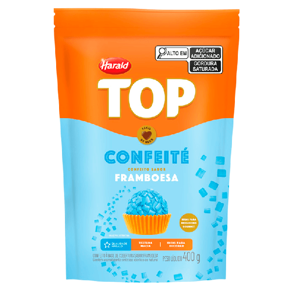 TOP CONFEITE FRAMBOESA 400G HARALD