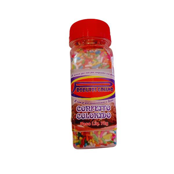 CONFEITO COLORIDO POTE PROD GOIANO 70G