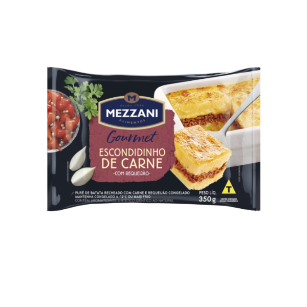 ESCONDIDINHO MEZZANI 350G CARNE COM REQUEIJAO
