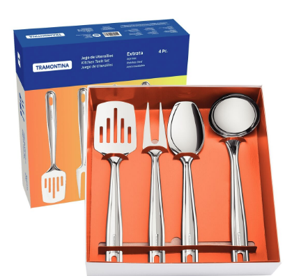 JOGO UTENSILIO TRAMONTINA EXTRATA 4PC