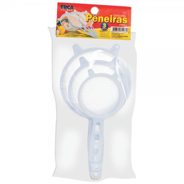 PENEIRA ERCA PLAST 11/9/7CM C/3PCS