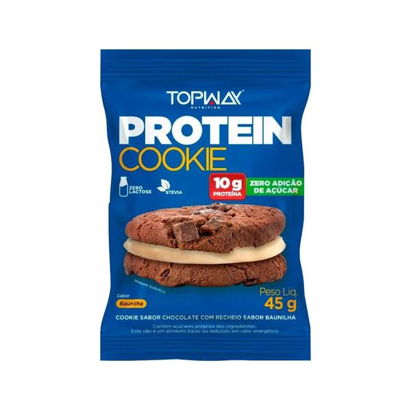 COOKIE TOPWAY COM PROTEINA 45G BAUNILHA