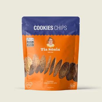 COOKIES CHIPS CARAMELO COM FLOR DE SAL TIA SONIA 80G