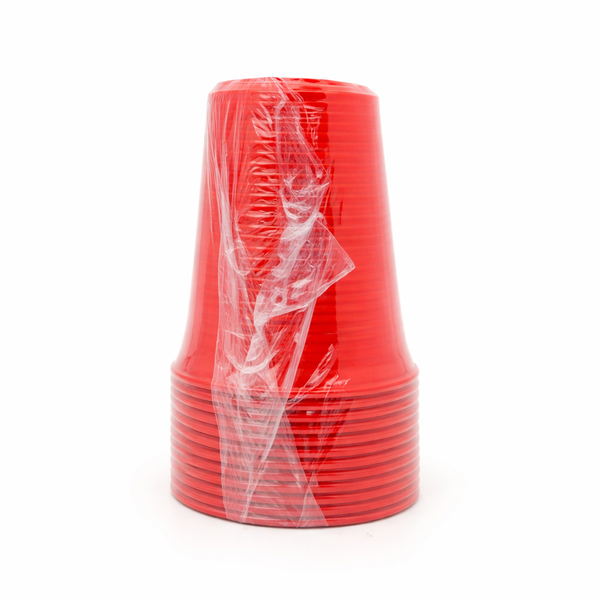 COPO FEST LAR PLAST 200ML 10UN VERMELHO