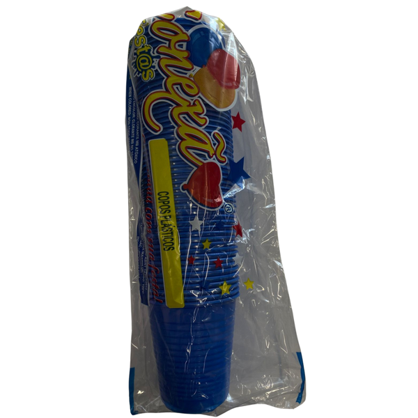 Copo Descartavel Azul Escuro 200ml 50x1