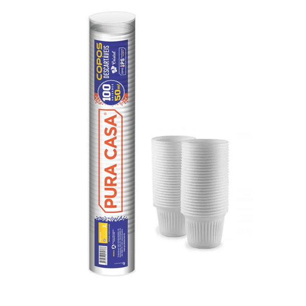 COPO DESC PURACASA 50ML PS BRANCO ~