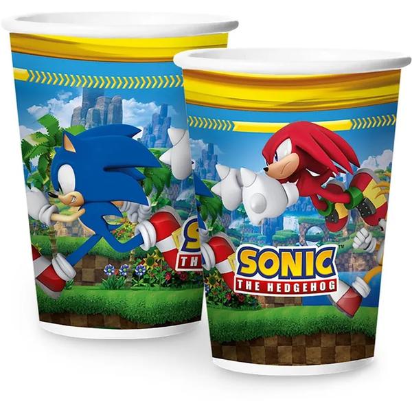 COPO PAPEL 180ML SONIC C/8UN REGINA