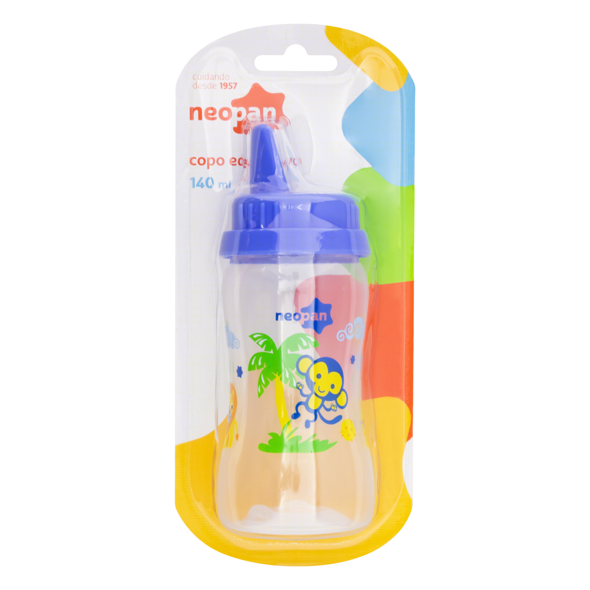 COPO EDUCATIVO DECORADO 140ML AZUL NEOPAN