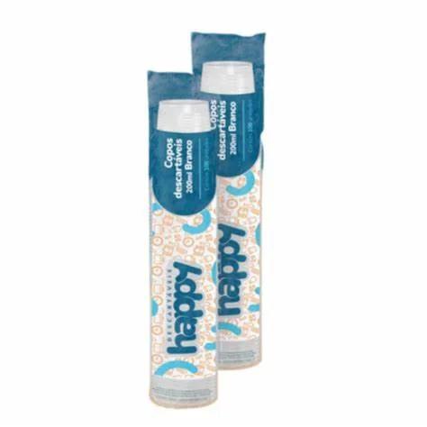 COPO DESC MINAPLAST 300ML C/100 HAPPY