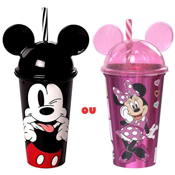 COPO PLASUTIL ORELHA MICKEY MINNIE 500 M