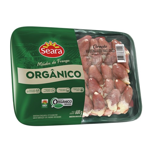CORACAO FRANGO CG SEARA ORGANICO BDJ 600g