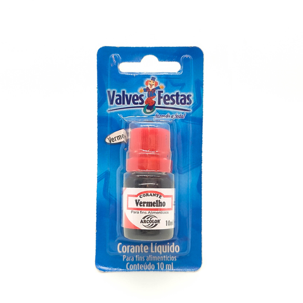 CORANTE VALVES LIQUIDO VERMELHO10ML