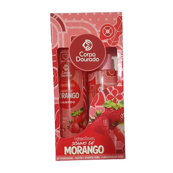 KIT SH300 E CO250ML MORANGO CORPO DOURADO